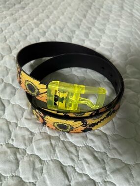 C4  Sunflower Belt with Neon Buckle